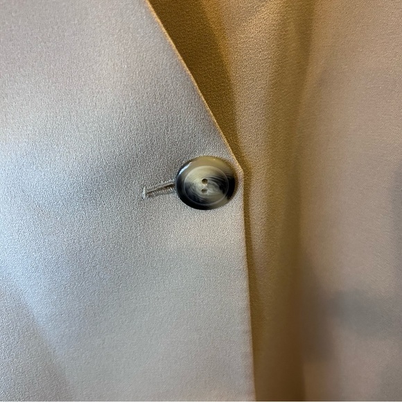 Jones New York Beige Double-Breasted Blazer Women’s Size 16 Longline - Picture 3 of 6